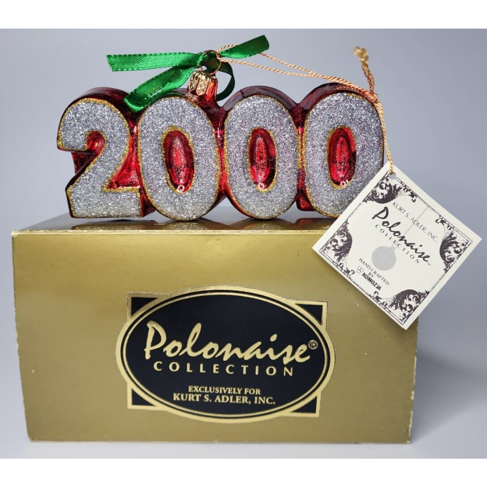2000 Polonaise Kurt S. Adler Millennium Christmas Tree‎ Ornament NIB SKU U124